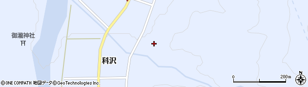 山形県庄内町（東田川郡）科沢（滝ノ沢）周辺の地図