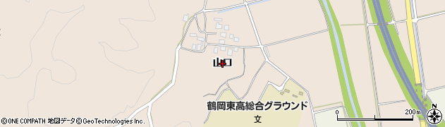 山形県鶴岡市高坂（山口）周辺の地図