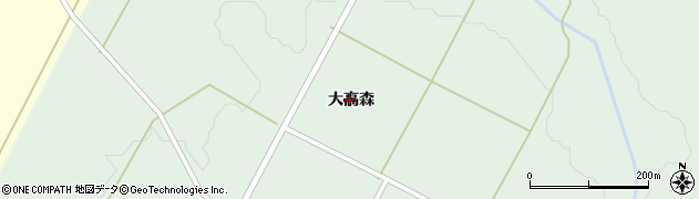山形県鶴岡市羽黒町松ケ岡（大高森）周辺の地図