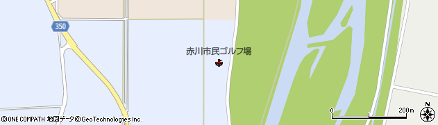 鶴岡市赤川市民ゴルフ場周辺の地図