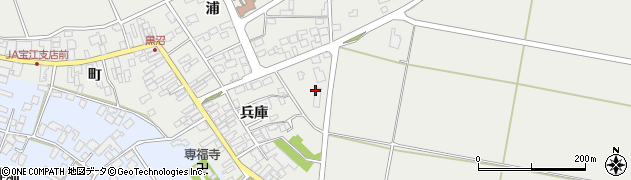 宮城県登米市中田町宝江黒沼（新兵庫）周辺の地図