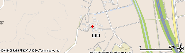 山形県鶴岡市高坂山口124周辺の地図