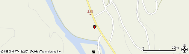 角川郵便局周辺の地図