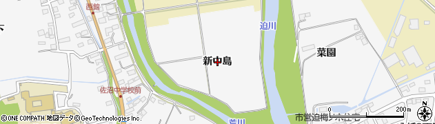 宮城県登米市迫町佐沼新中島周辺の地図
