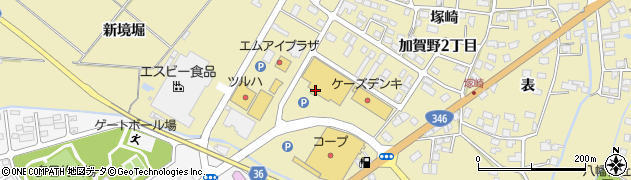 宮城県登米市中田町石森（加賀野３丁目）周辺の地図
