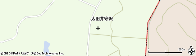 宮城県栗原市築館（太田井守沢）周辺の地図
