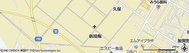 宮城県登米市中田町石森（新境堀）周辺の地図