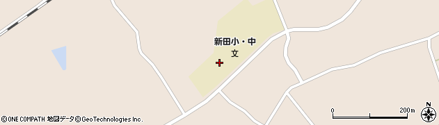 登米市立新田小学校周辺の地図