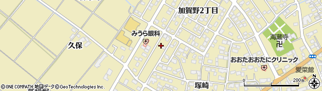 宮城県登米市中田町石森（加賀野２丁目）周辺の地図