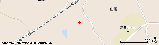 宮城県登米市迫町新田山居7周辺の地図