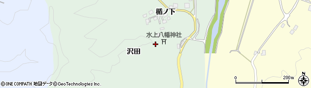 山形県鶴岡市水沢沢田周辺の地図