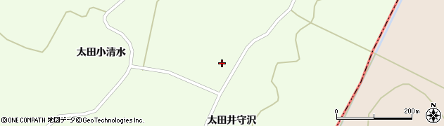 宮城県栗原市築館（太田西井守沢）周辺の地図