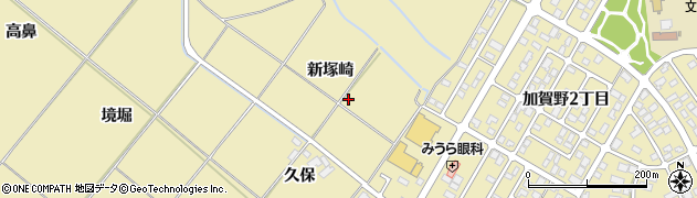 宮城県登米市中田町石森（新塚崎）周辺の地図