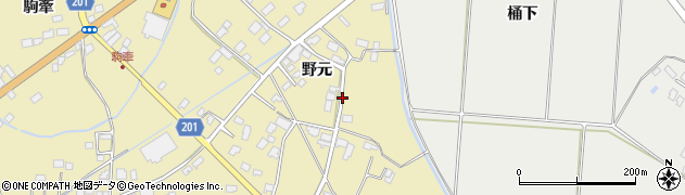 宮城県登米市中田町石森（野元）周辺の地図