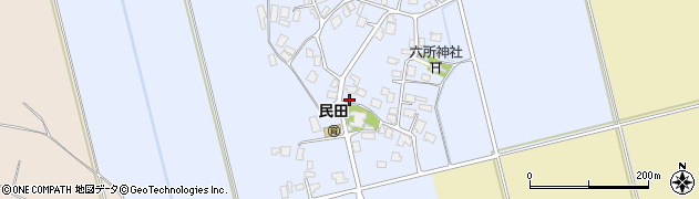 山形県鶴岡市民田24周辺の地図