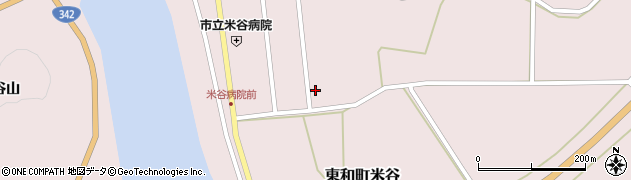 宮城県登米市東和町米谷日面9周辺の地図