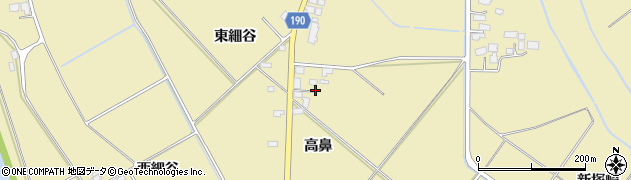宮城県登米市中田町石森（高鼻）周辺の地図