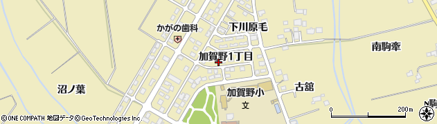 宮城県登米市中田町石森（加賀野１丁目）周辺の地図