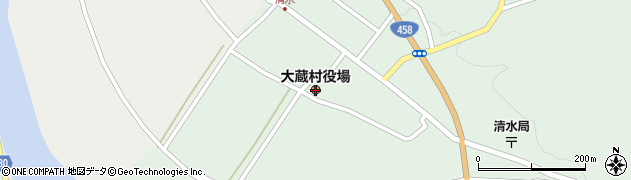 山形県大蔵村（最上郡）周辺の地図
