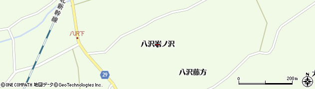宮城県栗原市築館（八沢岩ノ沢）周辺の地図