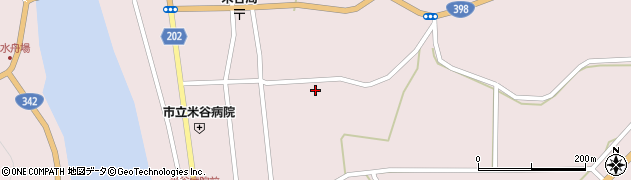 宮城県登米市東和町米谷日面25周辺の地図