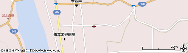 宮城県登米市東和町米谷日面23周辺の地図