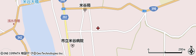宮城県登米市東和町米谷日面120周辺の地図