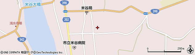 宮城県登米市東和町米谷日面3周辺の地図