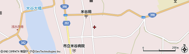 宮城県登米市東和町米谷日面2周辺の地図