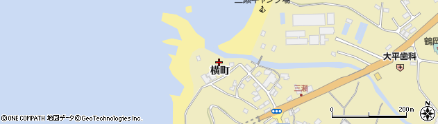 山形県鶴岡市三瀬（横町）周辺の地図