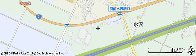 山形県鶴岡市水沢（水京）周辺の地図