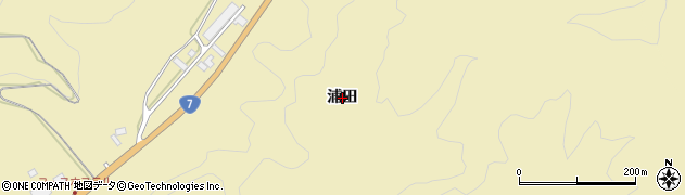 山形県鶴岡市三瀬（浦田）周辺の地図