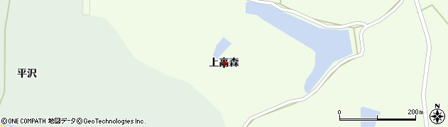 宮城県栗原市築館（上高森）周辺の地図