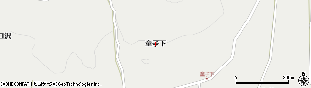 宮城県南三陸町（本吉郡）入谷（童子下）周辺の地図