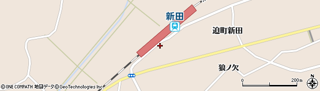 佐沼警察署　新田駐在所周辺の地図