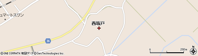 宮城県登米市迫町新田西坂戸周辺の地図