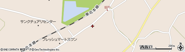 宮城県登米市迫町新田西坂戸112周辺の地図