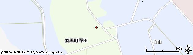 山形県鶴岡市羽黒町野田板橋周辺の地図