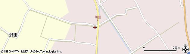 宮城県登米市中田町浅水東川面78周辺の地図