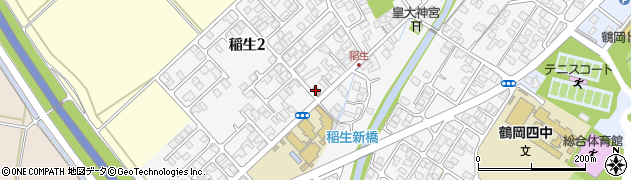 鶴岡番田簡易郵便局周辺の地図