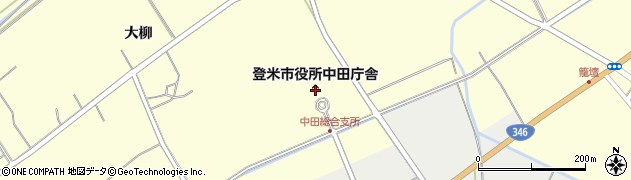 登米市中田総合支所周辺の地図