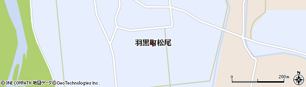 山形県鶴岡市羽黒町松尾周辺の地図