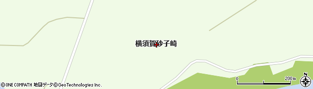 宮城県栗原市築館横須賀砂子崎周辺の地図