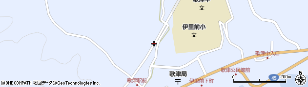歌津駅周辺の地図