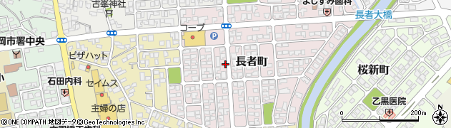 山形県鶴岡市長者町周辺の地図