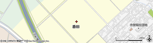 山形県鶴岡市番田地ノ内周辺の地図