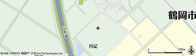 山形県鶴岡市寺田月記周辺の地図