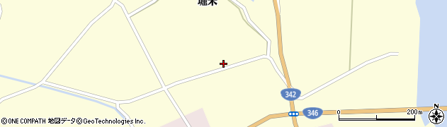宮城県登米市中田町上沼堀米周辺の地図