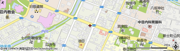 山形県鶴岡市本町周辺の地図