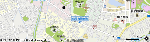 鶴岡陽光町郵便局 ＡＴＭ周辺の地図